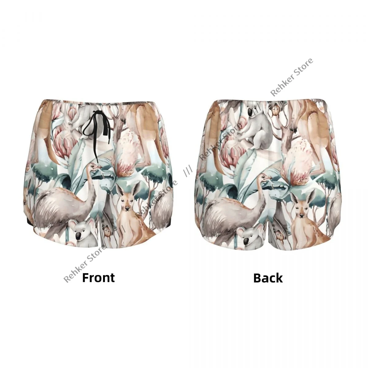 여성 요가 반바지 호주 캥거루 코알라 운동 반바지 피트니스 빠른 건조 숙녀 요가 체육관 러닝 짧은 바지 스포츠웨어