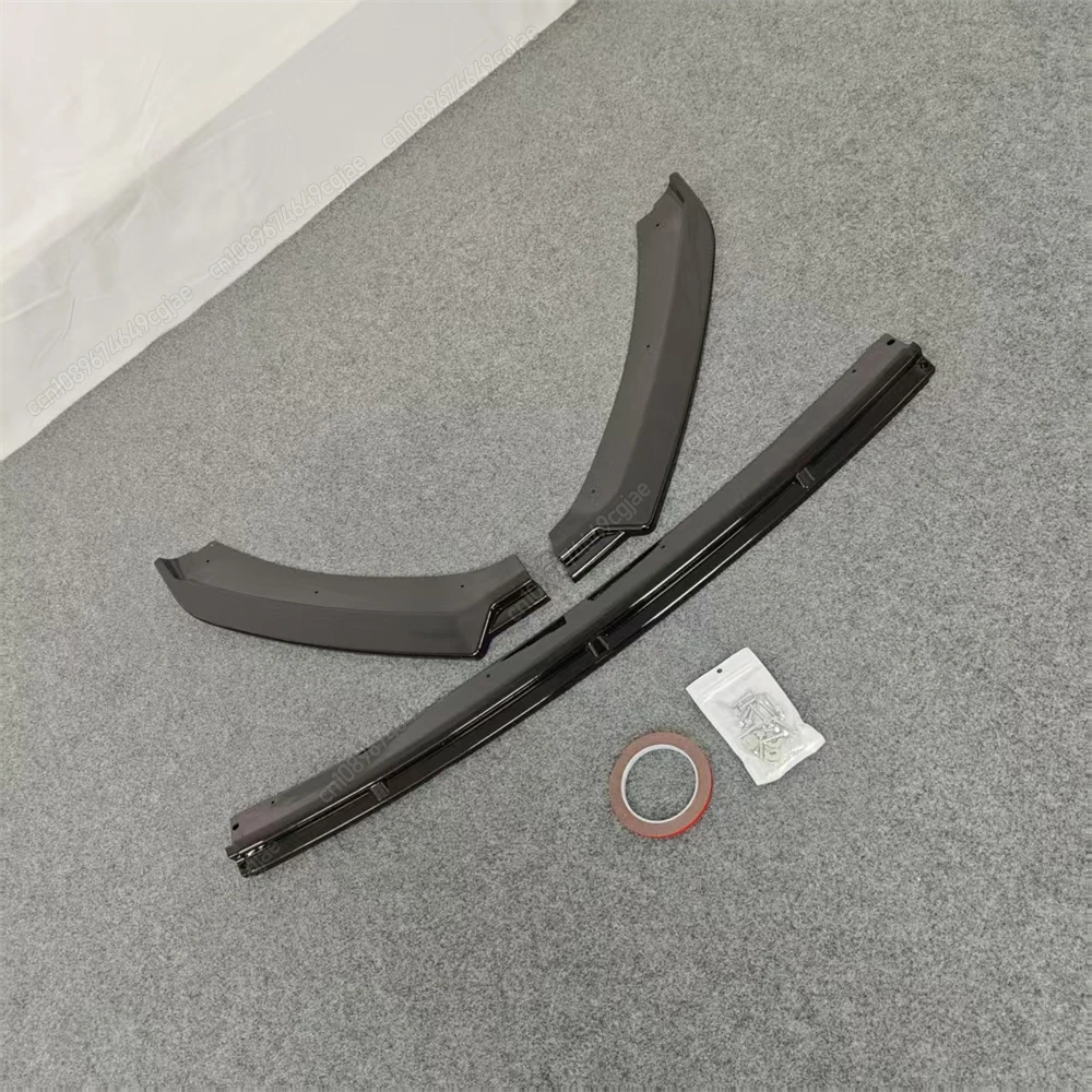 Car Front Bumper Lip Splitter Maxton Style For Seat Leon MK3 MK3.5 2012-2019 ABS Gloss Black Body Kit Spoiler Accessories Tuning view 6