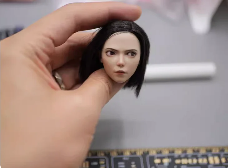 

PLAY TOY 1/6 P017 Female Soldier Battle Angels Alita Head Sculpt Model For 12''