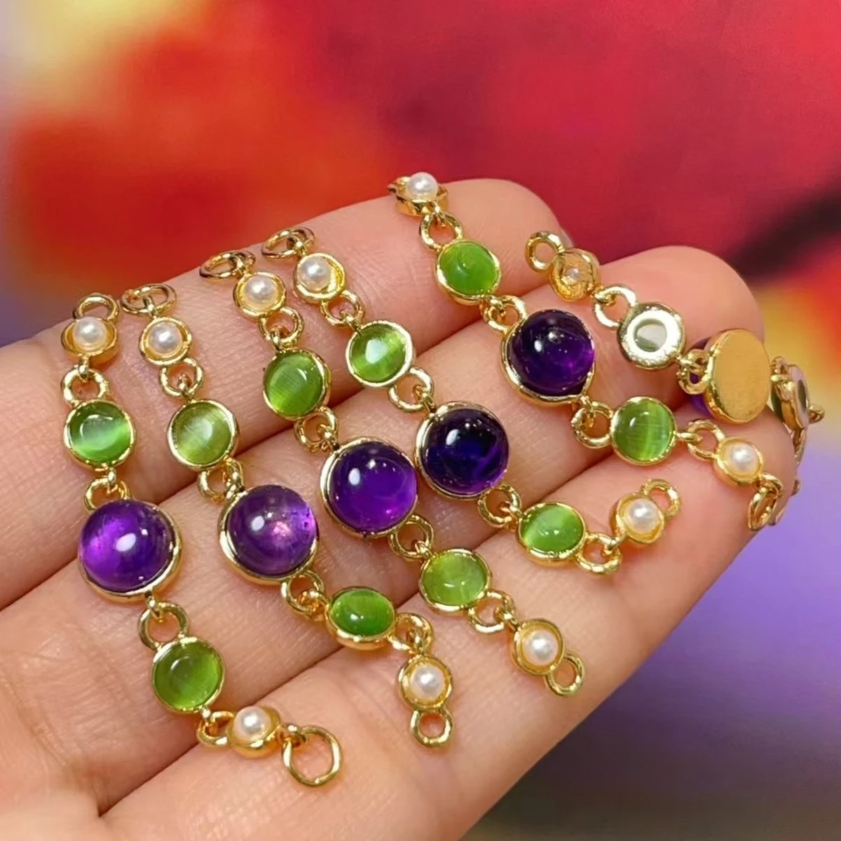 

5pcs/pack 6x40mm Natural Stone Amethyst Semi-finished Beads for Jewelry Making DIY Women Necklace Bracelet Accessories Wholesale