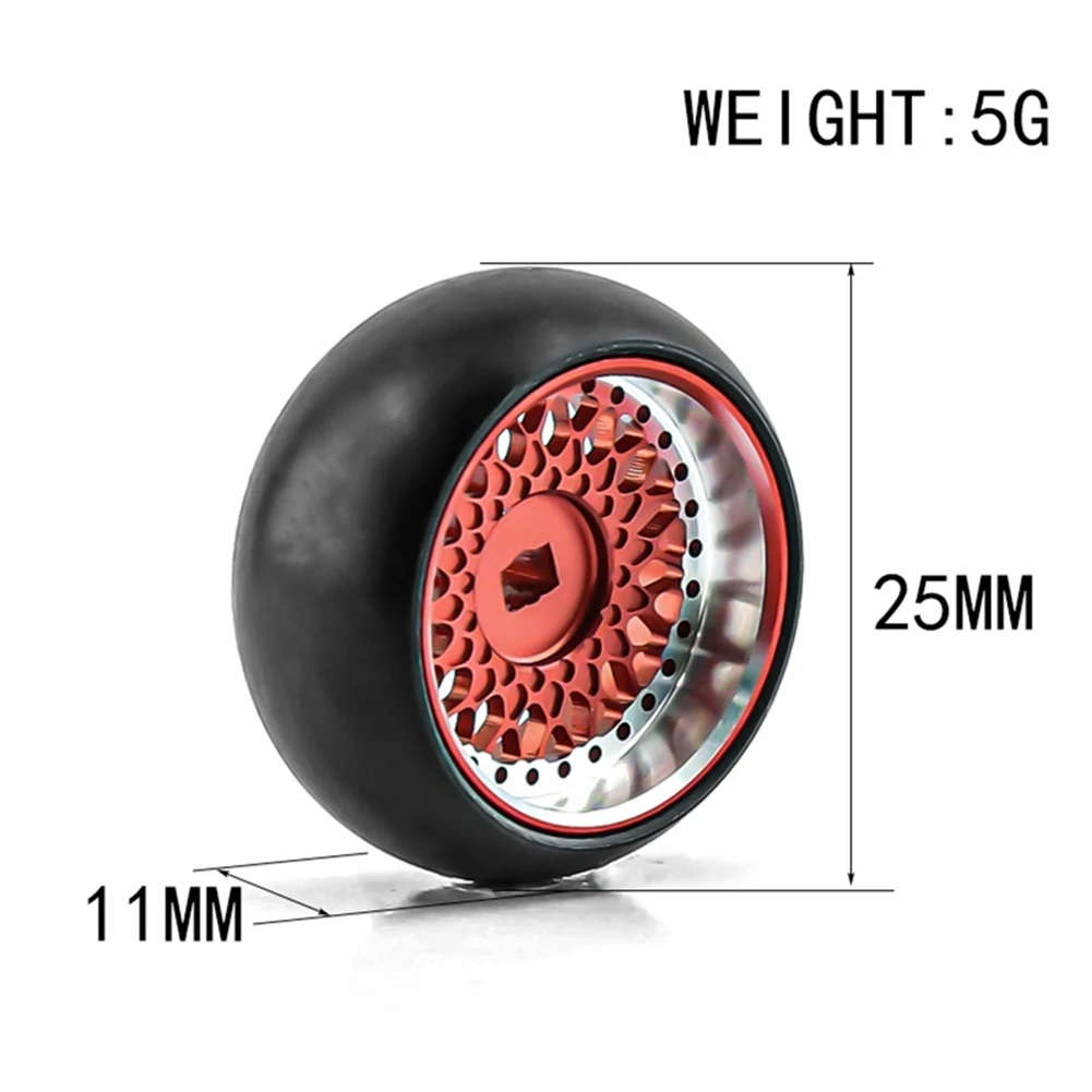 Hard Plastic Drift Tire Tyre Metal Wheel Rim for Wltoys 284131 K969 K989 Kyosho Mini-Z 1/28 RC Car Upgrades Parts,3