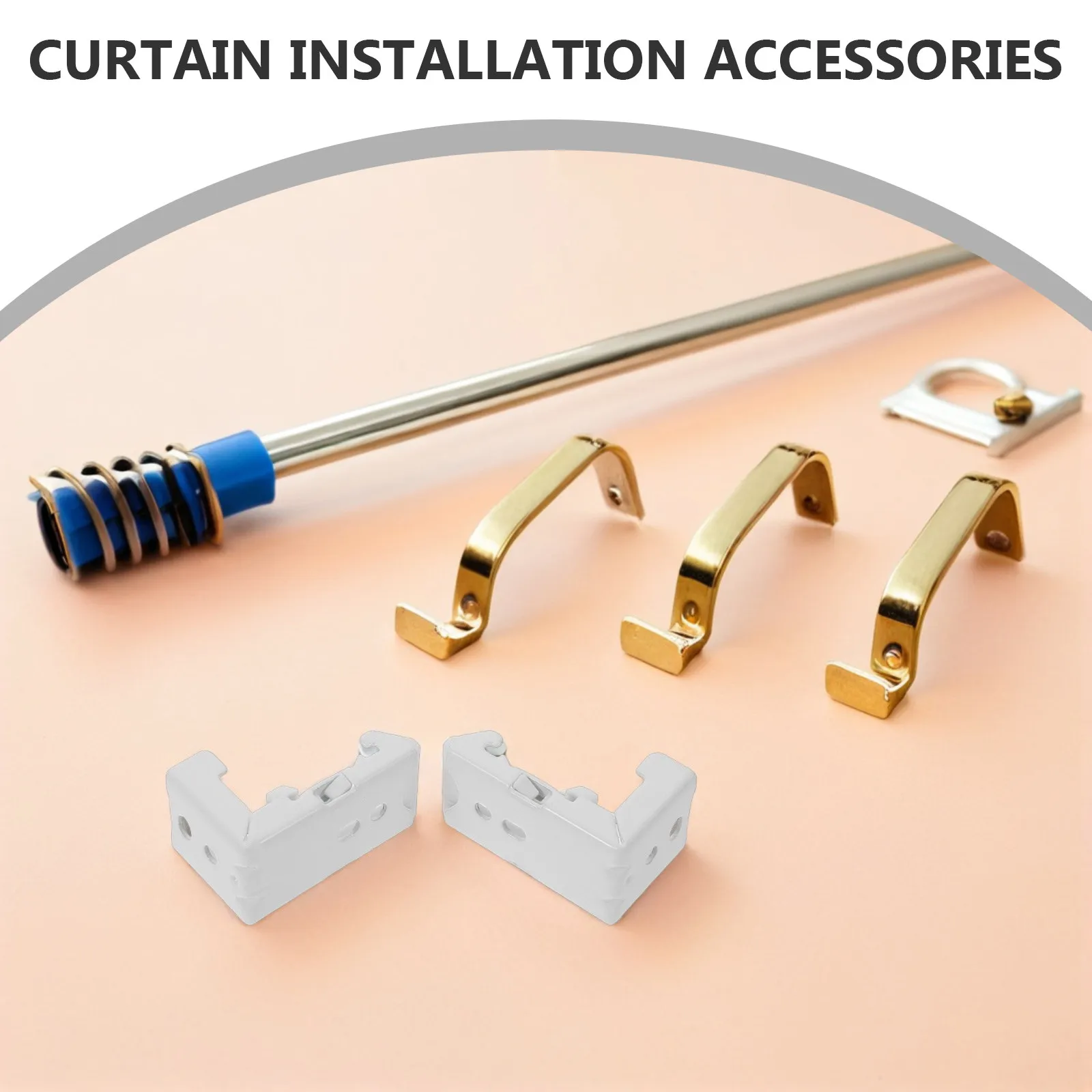4Pcs Roman Shade Brackets 22Mm Curtain Track Mounting Part Metal L Shape Roller Blind Support Bracket Replacement Home Window