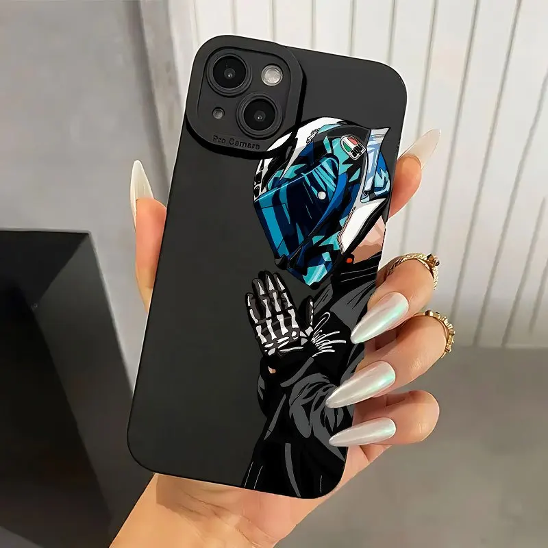 

NEW Cool Simple Painting Phone Case For iPhone 16 15 14 13 12 11 Pro Max X XS XR 7 Plus 15 16Pro 16E SE TPU Soft silicone Cover