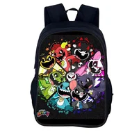 Mochila de dibujos animados Nightmare Critters, bolsas escolares para estudiantes, bolsas de libros con cremallera de 40cm/15,7 pulgadas, Mochila animada, regalo de cumpleaños para niños