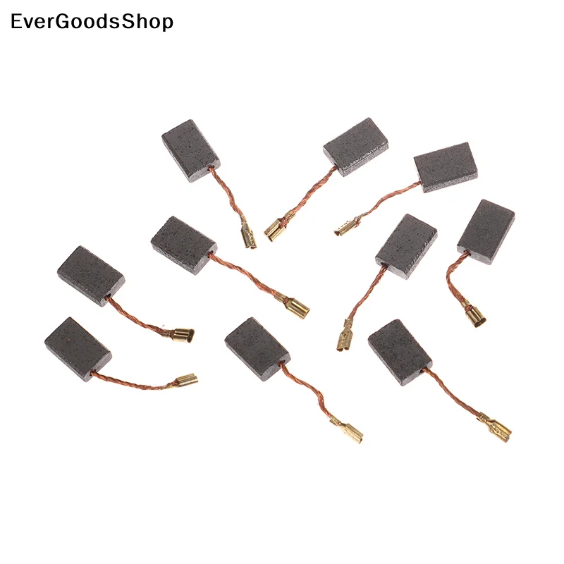 New 10PCS 5*10*15mm 125 Motor Carbon Brush Angle Grinder Cutting Polishing Machine Accessories Electric Tool Carbon Brush