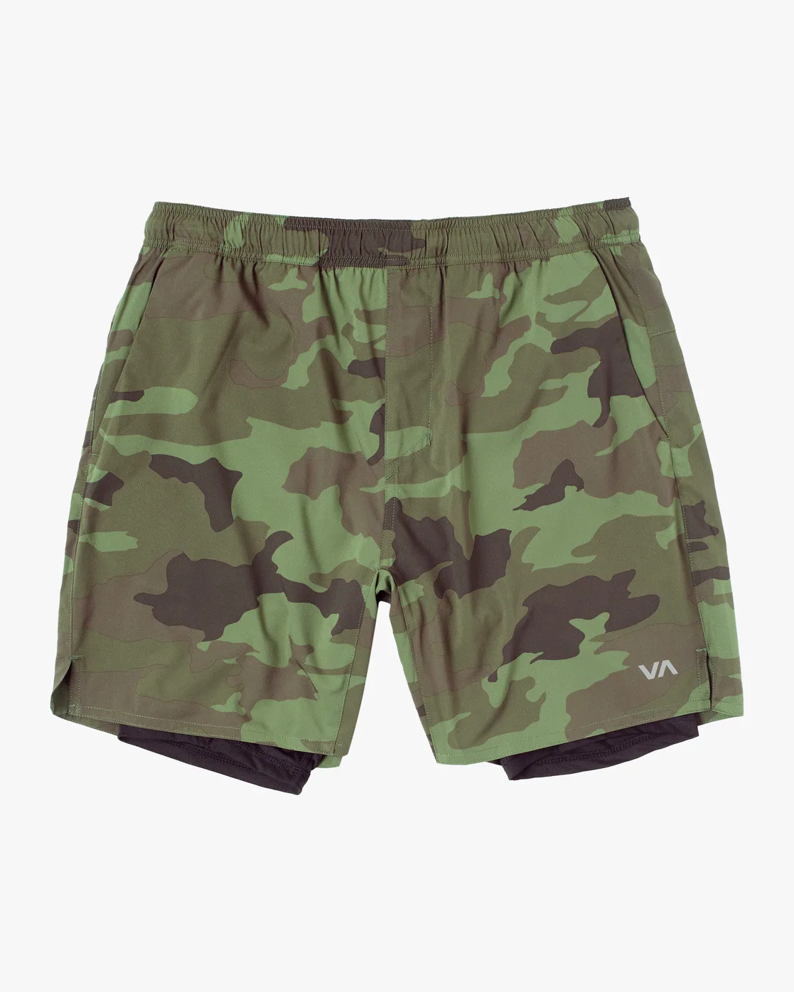 2024 New Camouflage Fashion Breathable Training Fitness Men\'s Shorts 2 IN1 Double Gym Male Bodybuilding Sports Elasticity Shorts