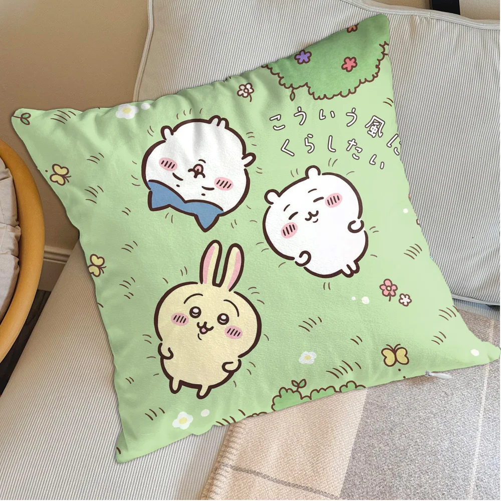 Kawaii C-Chiikawa Weihnachten Home Dekoration Wohnzimmer Kissenbezüge 45x45 Kissenbezug personalisiertes Geschenk SleepingPillowcase