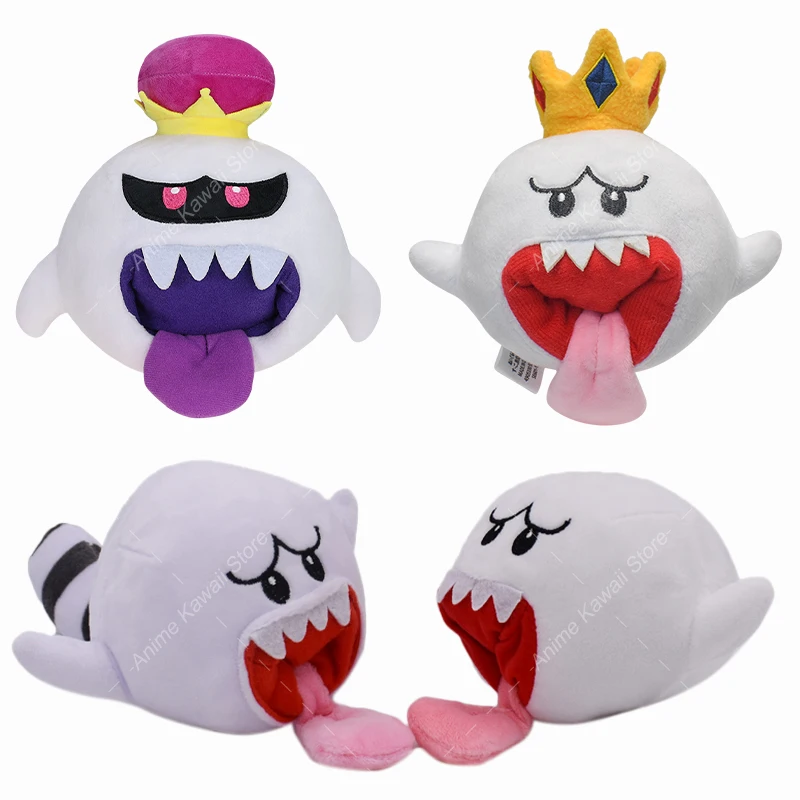 New Mario Bros Plush Toys Kawaii Shy Ghost King Boo Soft Stuffed Toys Anime Decoration Peluche Dolls For Kids Birthday Gifts