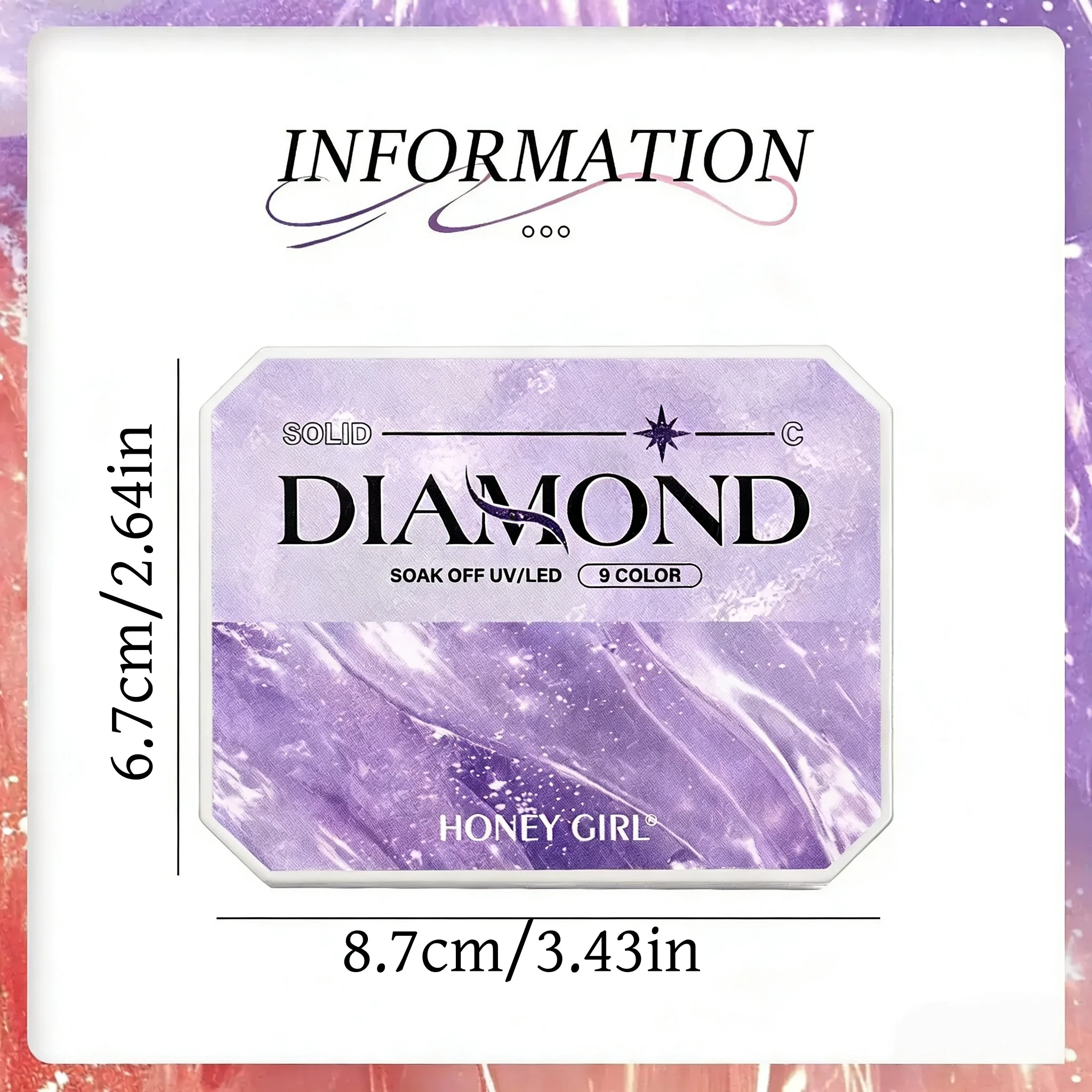 Neunfarbiges Diamant-Nagelgel, Geeignet für DIY-Nägel, Salon und Nageldesign – Detail 11