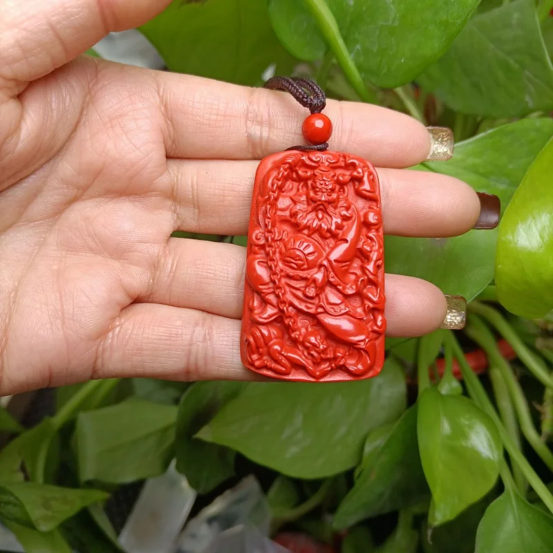 Natural Cinnabar Emperor Sandstone Wanying God Zhong Kui