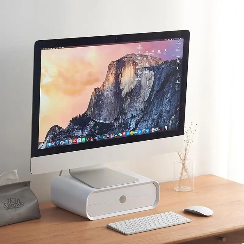 Supporto per Monitor per Computer supporto per Laptop Organizer da scrivania staffa per Monitor supporto per File di lettere scatola portaoggetti da tavolo per ufficio a casa