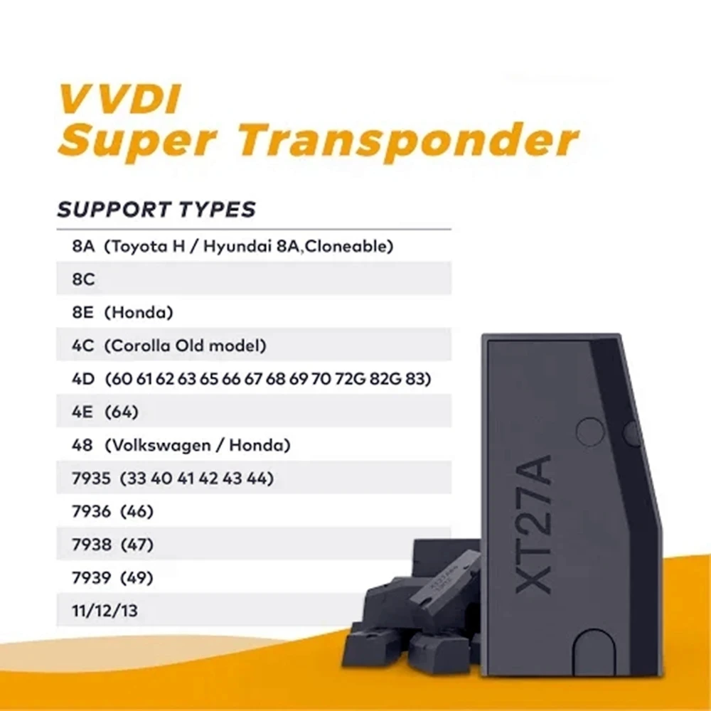 VVDI Super Chip XT27A01 XT27A66 Car Key Chip OEM XT27A Super Chip Keys Transponder Chip 5-50pcs/lot