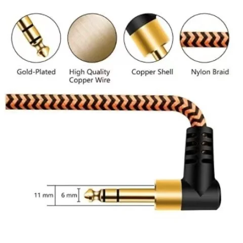 6.5 Audio Cable Male to TRS Dual Channel Balanced Power Amplifier