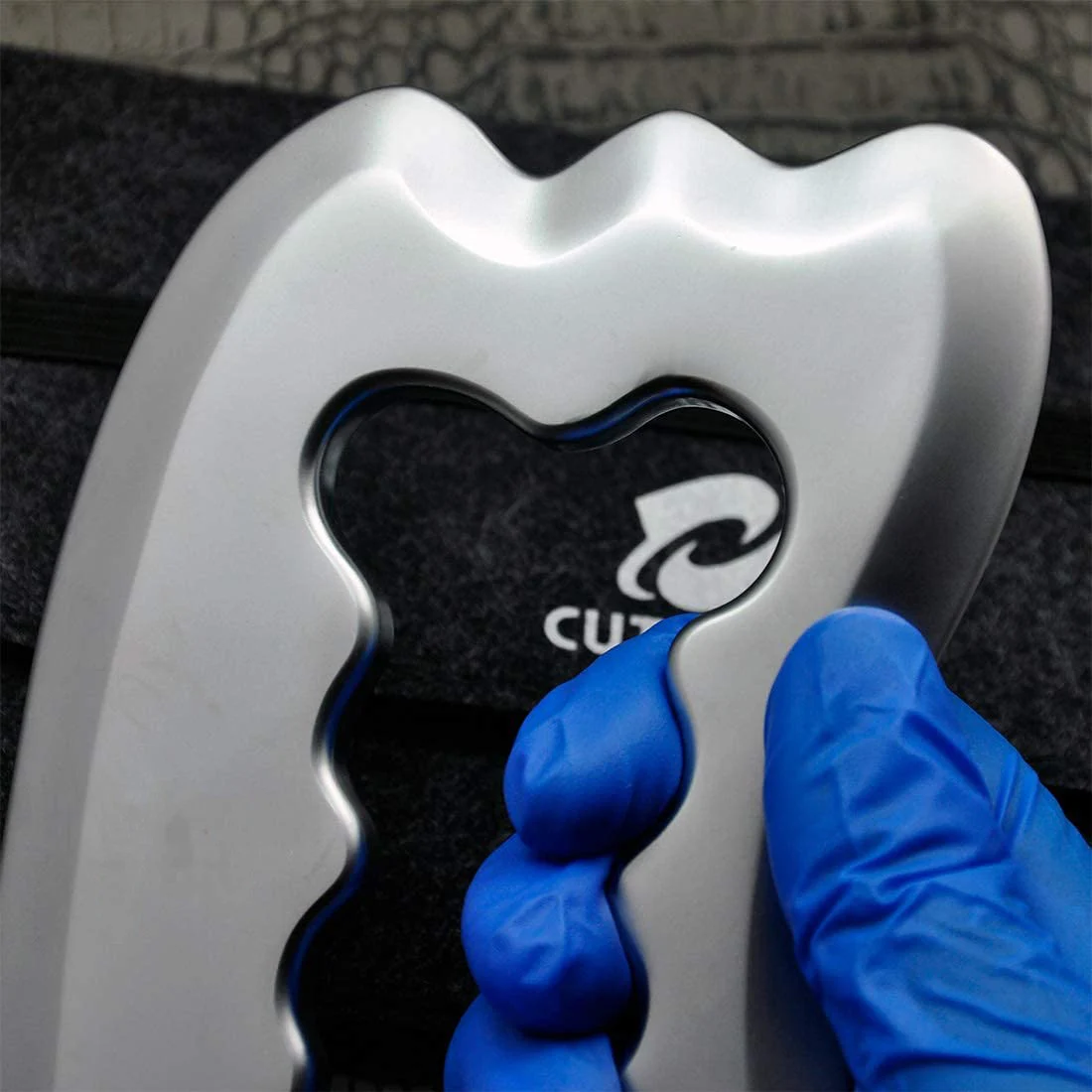 Ferramenta IASTM Gua Sha de aço inoxidável para fisioterapia, liberação miofascial, cuidados para quiropraxia e mobilização de tecidos macios