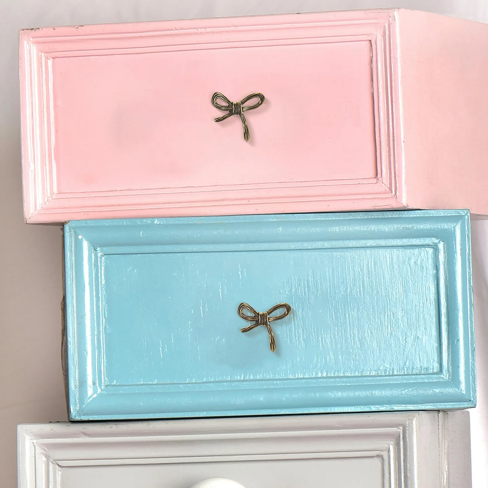 

Brass Cabinet Handle Bow Knot Design For Kitchen Cabinet Drawer Furniture Vintage Pulls Durable Smooth Finish Hardware