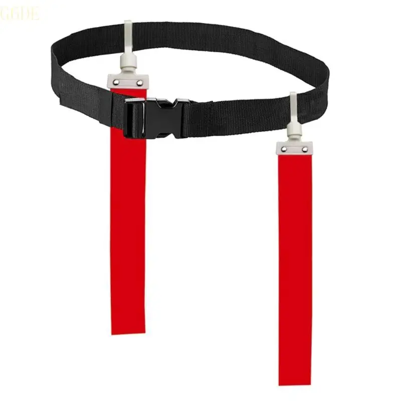 G6DE Soccer Waist Flags Belt Outdoor Multiuse Football Belt Soccer Flags Belt