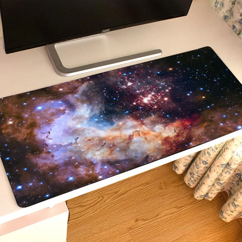 

Science Fiction Starry Sky Player Mats for Csgo Mouse Laptop Gamer PC Accessories Keyboard Mat Desk Pad Home Pad Mouse Non Slip PC pad