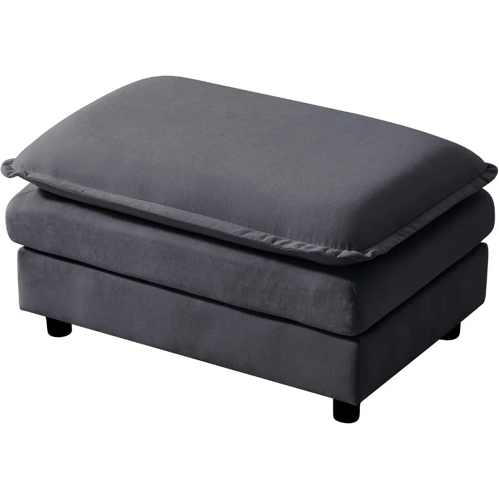 

Modular Sectional Sofa Ottoman, Cloud Couch Sectional Ottoman for Living Room, DIY Combination, Grey