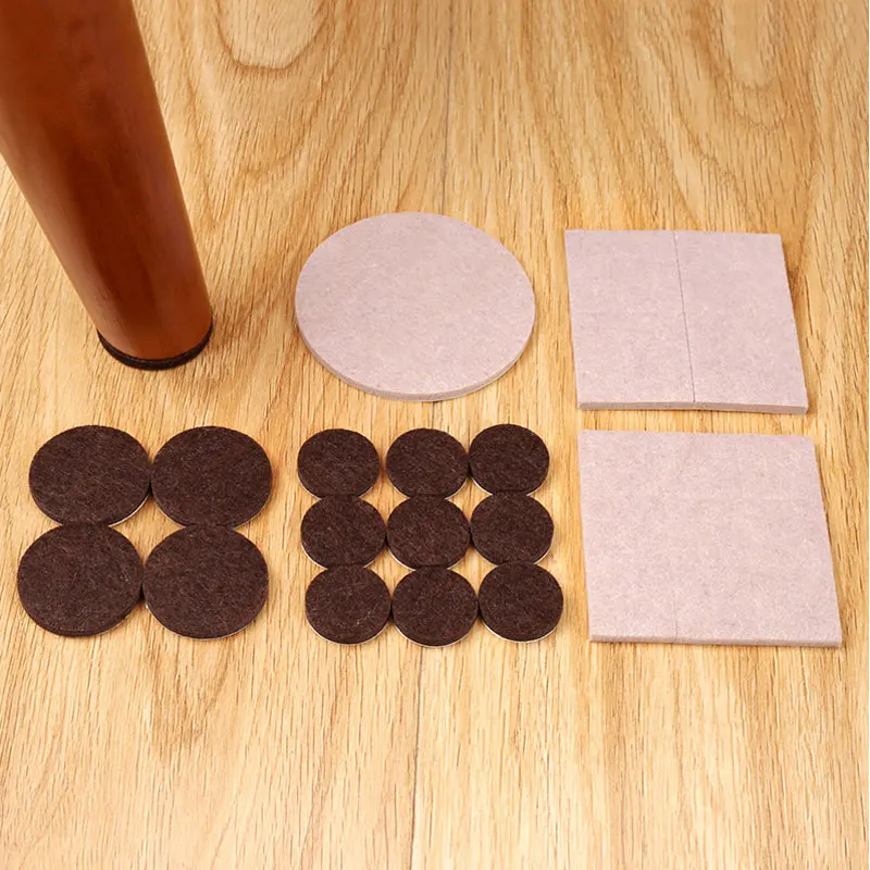 Self Adhesive Anti-slip Pads Felt Pads Chair Leg Pads For Furniture Legs Floor Protectors Table Leg Covers Damper Hardware