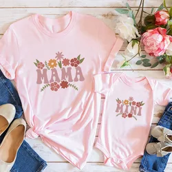 Mama & Mini Matching Family Shirt Fashion Mother and Daughter Son Clothes Mommy and Me Family Look Mother's Day Gifts