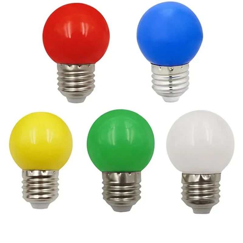 10/20/30pcs E27 3W 220V LED Bulb Lamp Colorful Lampada Holiday RGB Led Light Bulbs Christmas Decoration for Home