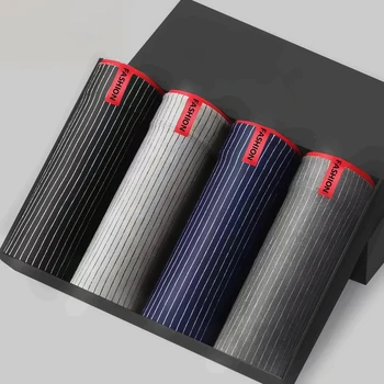 Marka erkek iç çamaşırı Boxer erkekler 3A antibakteriyel külot pamuk yumuşak nefes nem emici elastik erkek külot