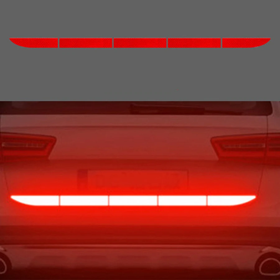 Car reflective sticker, trunk sticker, trunk reflective sticker, car collision warning strip sticker decoration