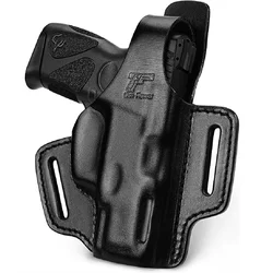 Holster Fit for Taurus G2C G3C PT111 PT140 2 Slot Full Grain Leather OWB Thumb Break Pistol Holder Hunting Tactial Right Gun bag