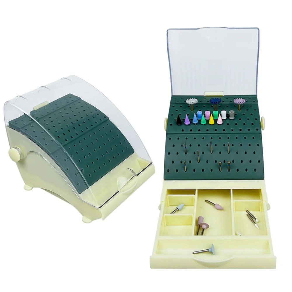 142 Holes Dental Box for Burs Dental Disinfection Box Dentist Box Drawer  Dentist Bur Container Dental Box Bracket Case Organize