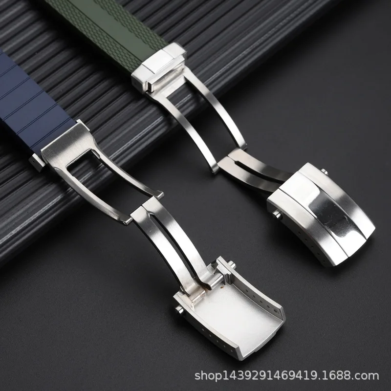 Silikonowa opaska na nadgarstek do zegarka Breitling z gumowym paskiem Nowa składana bransoletka do zegarka Super Ocean Avengers 22 mm