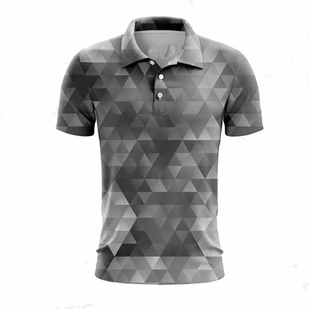 

Summer Mens Casual T-shirts New Short Sleeve Polo Shirts Lapel Button Work Clothing Shirts Quick Dry Tee Sports Golf T-shirt