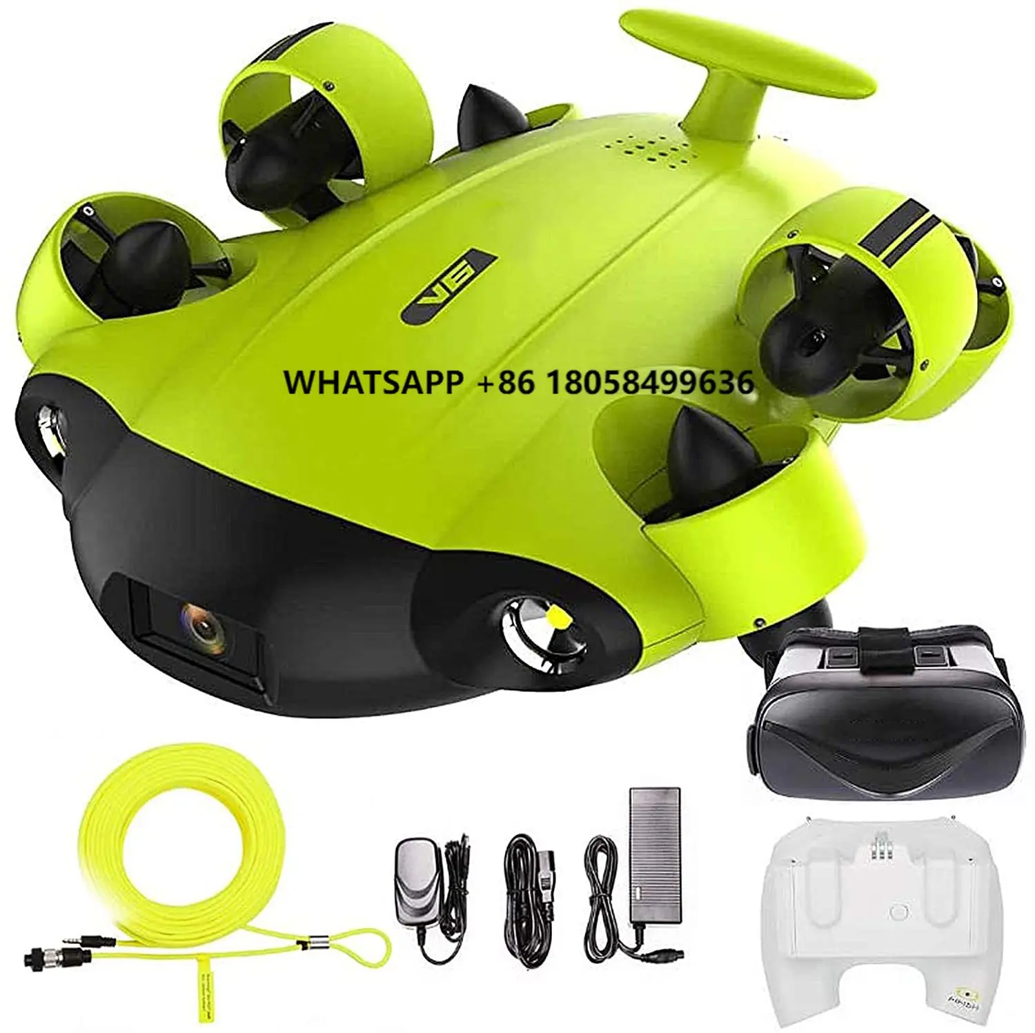 

FLYXINSIM Fifish V6 Underwater Drne 100m Cable 4k Uhd Camra Vr Control Visual Fish Remote Control Submersible
