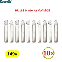 10 pz/lotto #149 chiave auto lama HU162 chiave vuota per Audi per MQB Polo Passat B5 Tiguan Golf Santana Bora Seat Skoda