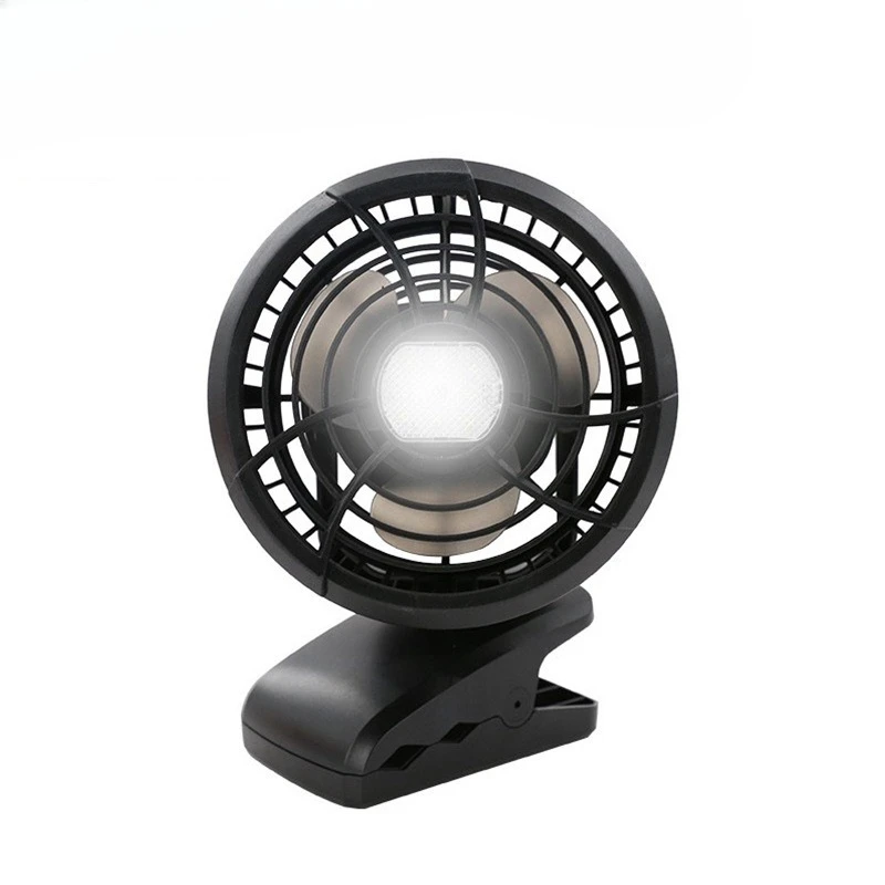 

Clip Camping Fan Light 2-in-1 Desktop Outdoor Lighting LED Rechargeable Portable Tent Ceiling Fan Light