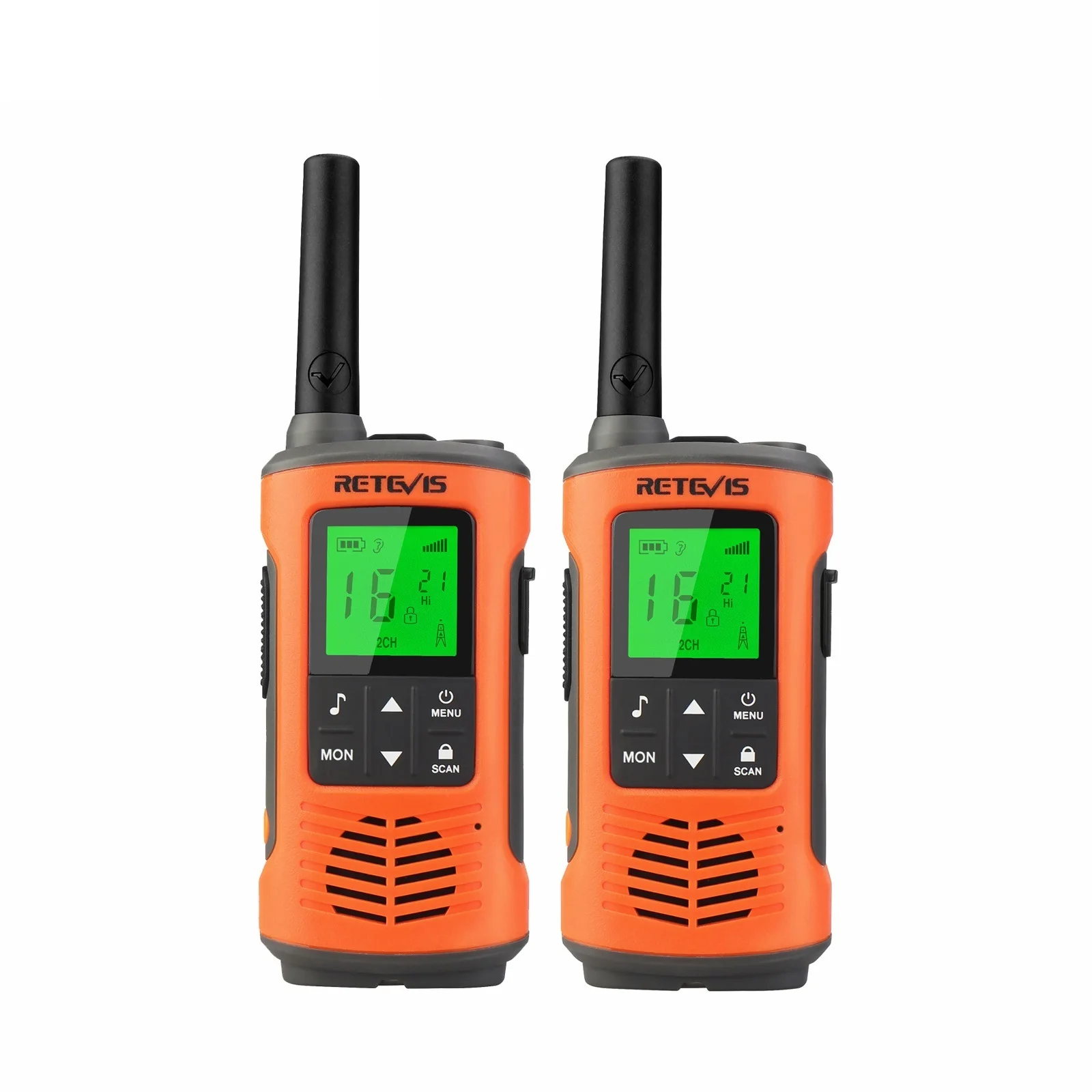 Go! IP67 Waterproof Walkie Talkie 2 pcs Two-way Radio Receiver RT45 RT45P PMR446 for Motorola Rechargeable Walkie-Talkies