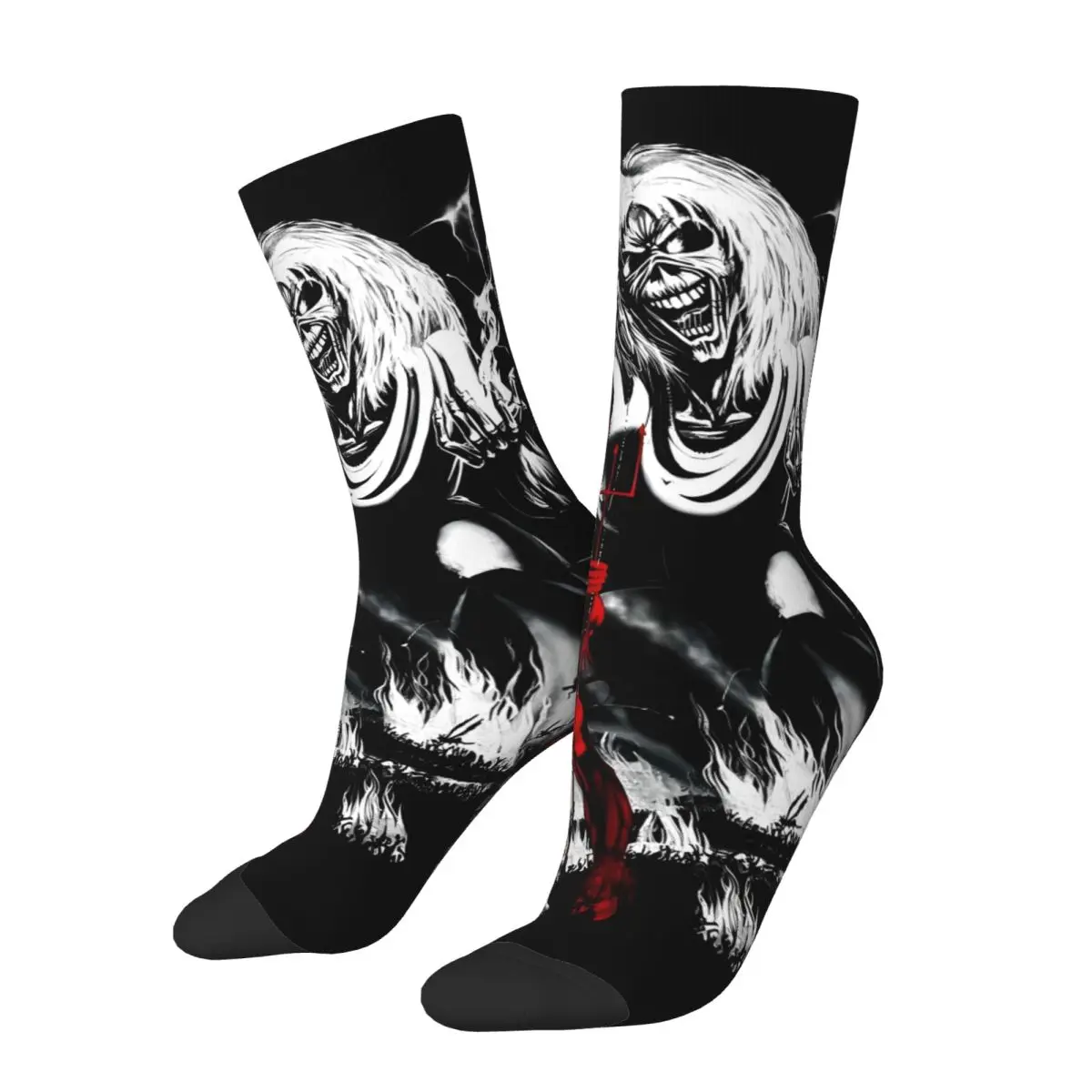 

Funny Happy Sock for Men Skull Design Hip Hop Quality Pattern Printed Crew Sock Casual Gift
