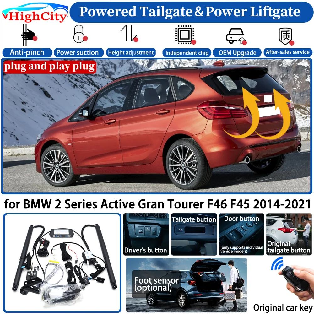 for BMW 2 Series Active Gran Tourer F46 F45 2014-2021 Car Automatic Smart Powered Tailgate Power Liftgate System Trunk Lift Kit