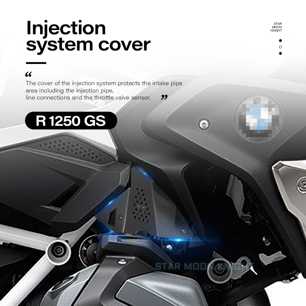 For BMW R 1250 GS R1250GS Fuel Injection System Cover Throttle Body Guards Injection Pipe Protector Throttle Valves Sensor Guard