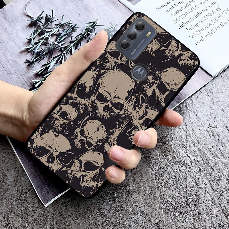 skull bones Phone Case for Motorola Edge 50 40 Pro 50 40 30 Ultra Neo Fusion Moto G Play G Stylus G Power G 5G