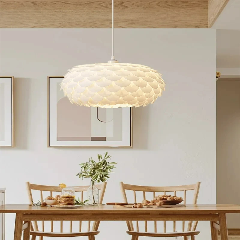 

Living Room led Pendant Lights White Acrylic Lampshade chandeliers for Living Room dining table bedroom Pendant Light