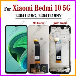 Display For Xiaomi Redmi 10 LCD With Frame 5G LCD Touch Panel Screen 22041219G 22041219NY LCD Digitizer Assembly Replacement