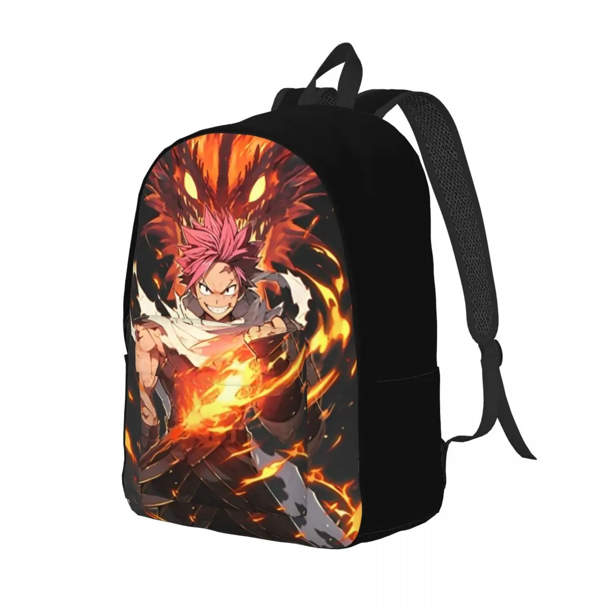 Natsu Dragneel Backpack for Men Women Casual Student Business Daypack Anime Fairys Tails Laptop Canvas Bags Sports