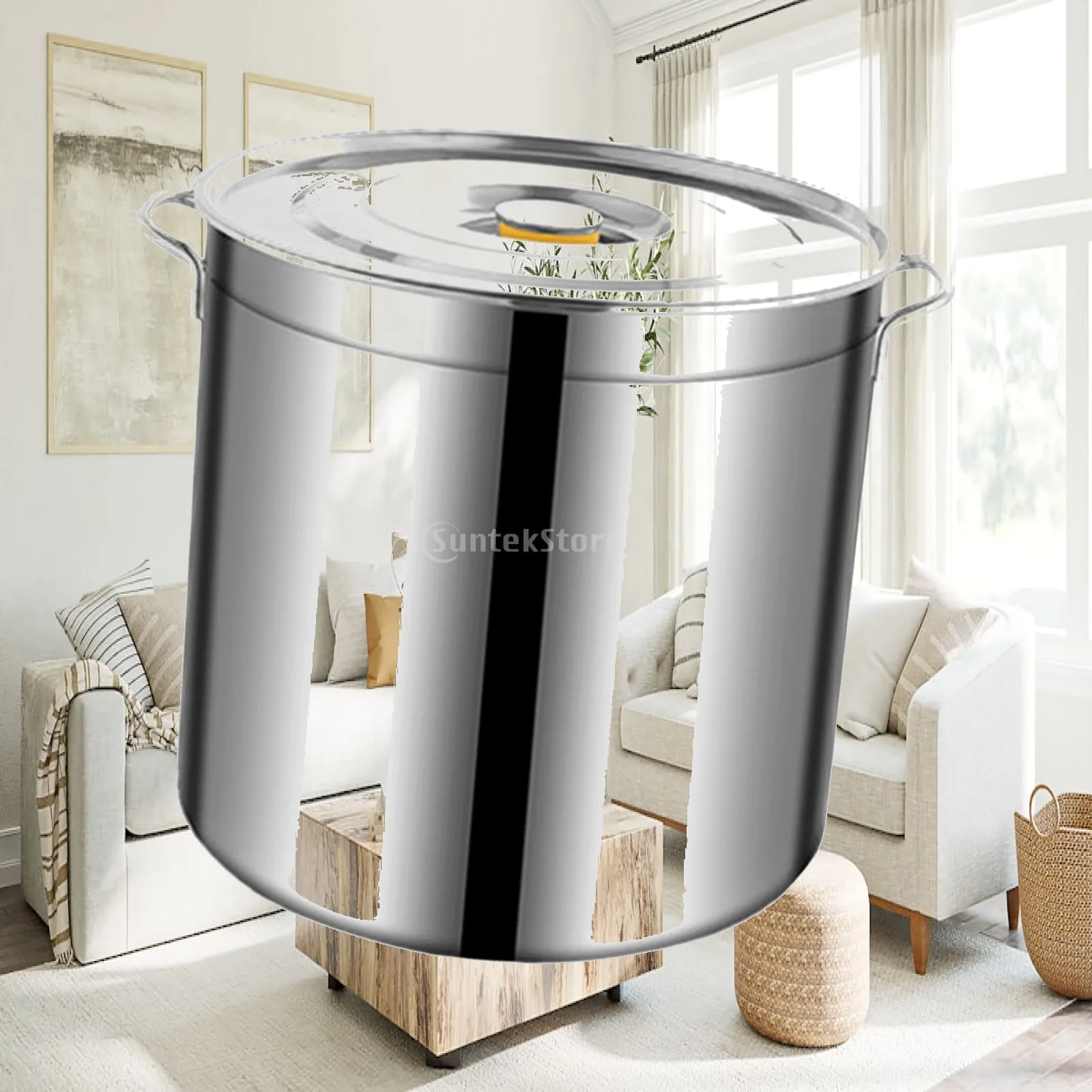 Stainless Steel Stock Pot Canning Pasta Pot for Boiling Strew Simmer Oil Bucket