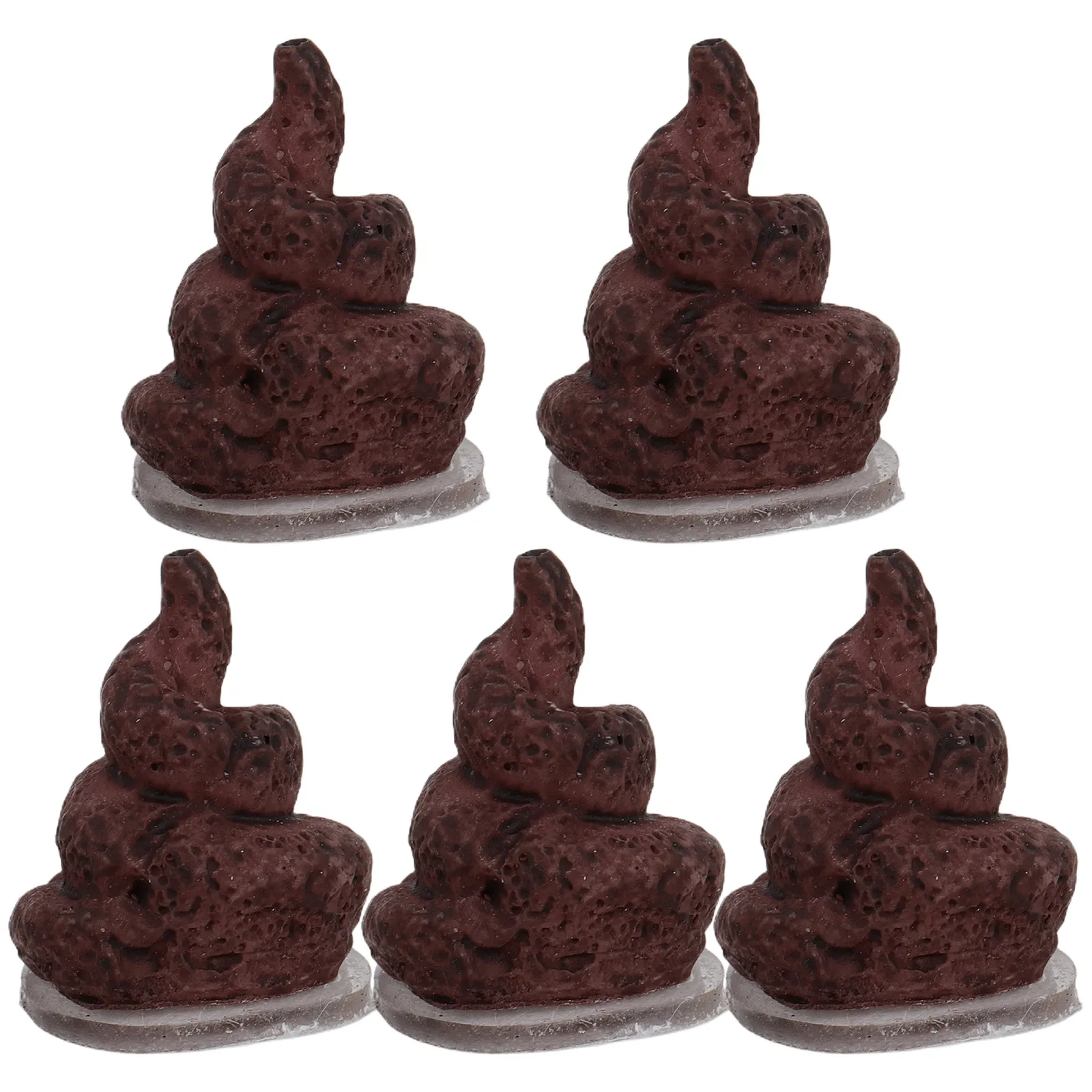 

5Pcs Mini Realistic Poop Resin Decorations Micro Landscape Dollhouse Prank Party Game Toss Funny Cute Home Office Desk