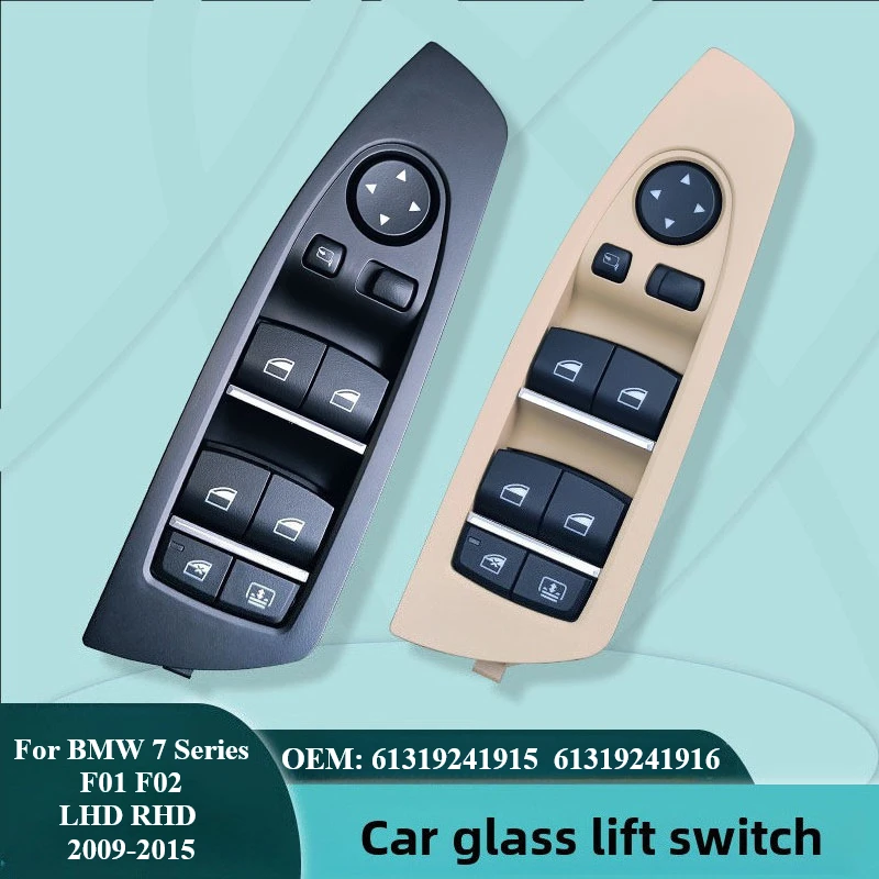 Electric Power Window Switch Regulator Button Fit For BMW 7 Series F01 F02  Alpina B7L LHD RHD 61319241915 61319241916 2009-2015