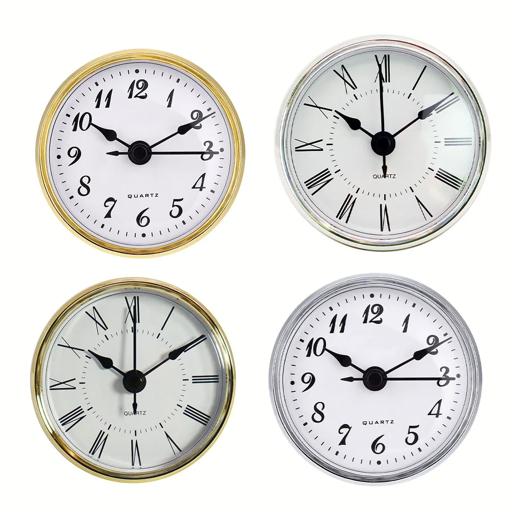 70MM Quartz Clock Inserts Movement Mechanism Replacement Parts Roman Arabic Numeral Bedside Antique Watch Desk Clock Decoration
