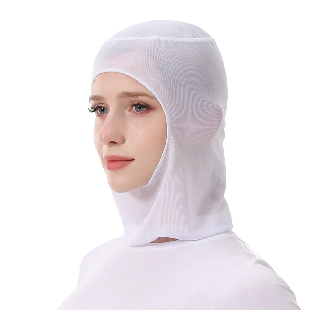 

Новая эластичная пылезащитная шапка, дышащая защита для шеи, рабочая шапка, однотонная балаклава для женщин и мужчин