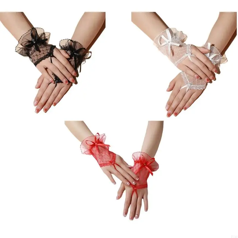 72xe còng ren tinh tế thanh lịch với thiết kế bowknot cho phụ nữ hoàn hảo cho các bữa tiệc và sự kiện cosplay