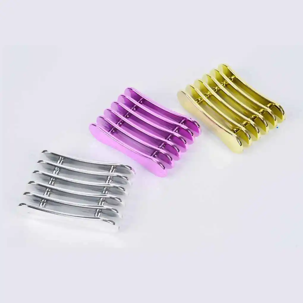 Mini 7 2x4 9x2cm Plating Acrylic Display Rack for Nail Brushes 5 Grids Pen Stand Holder Stents Nail Tool Organizer