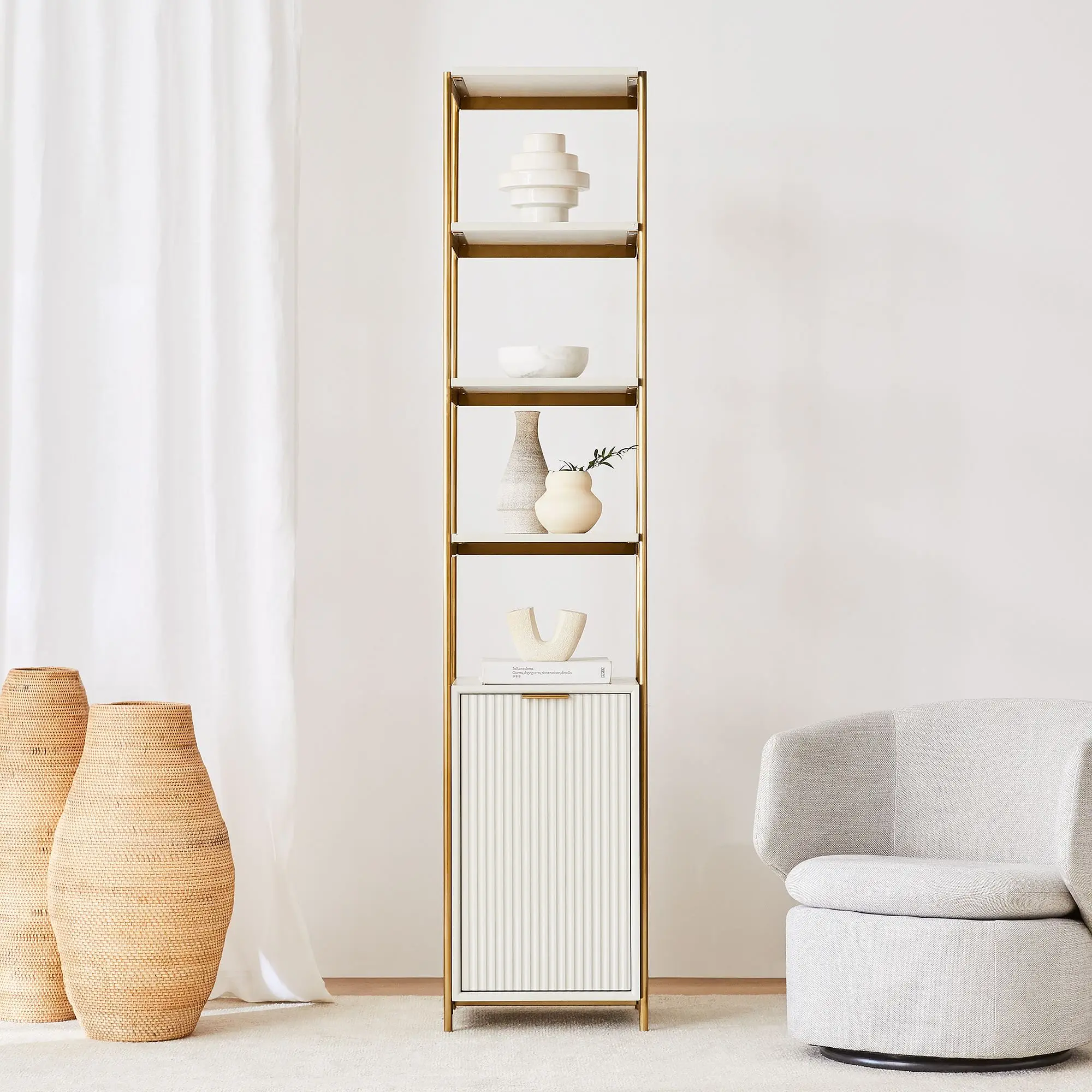 *Luxury Multi-Function Office Bookshelf Streamlined Living Room Furniture Mid Century Book Rack Bookshelf Living Room Cabinet
